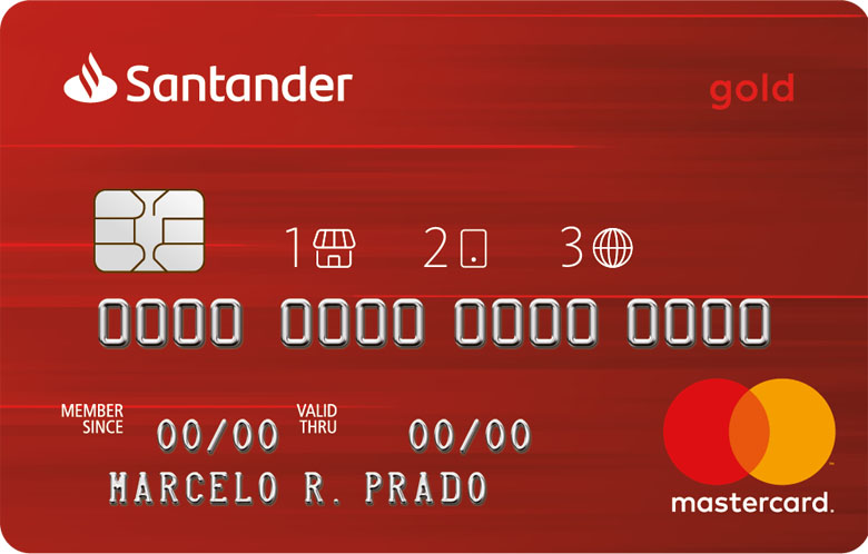 Cartão Santander Master Gold 123